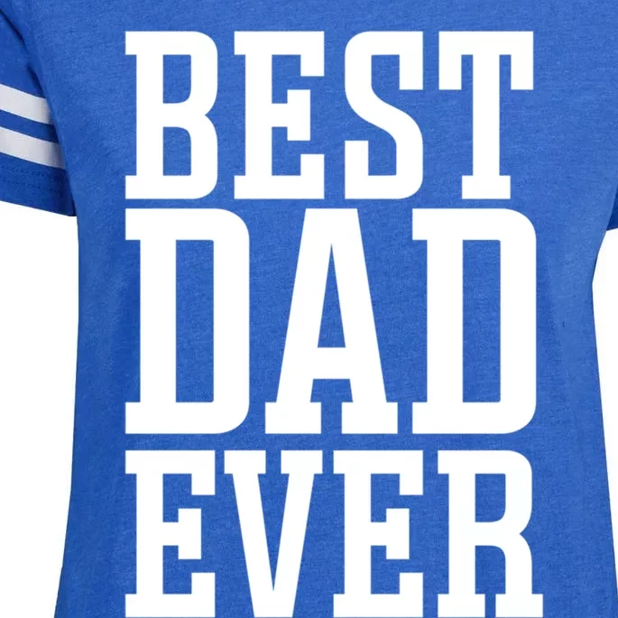 Best Dad Ever Best Dad Gift Enza Ladies Jersey Football T-Shirt