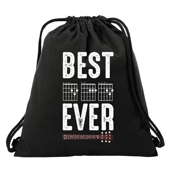 Best Dad Ever Guitarist Daddy Musical Instrument Guitar Drawstring Bag