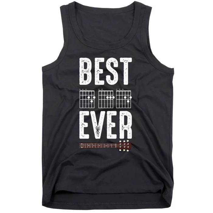 Best Dad Ever Guitarist Daddy Musical Instrument Guitar Tank Top