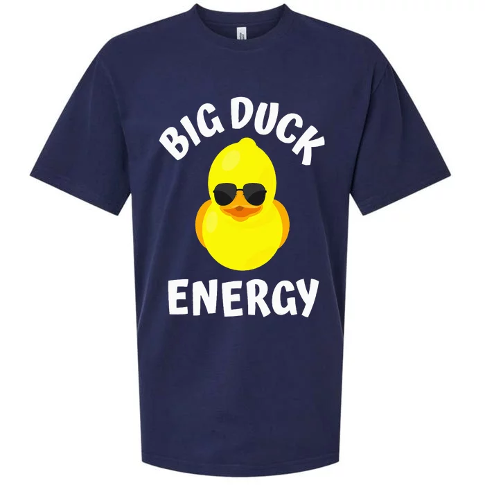 Big Duck Energy Funny Yellow Rubber Duck Sueded Cloud Jersey T-Shirt