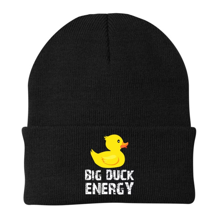 Big Duck Energy Yellow Rubber Duck Design Knit Cap Winter Beanie