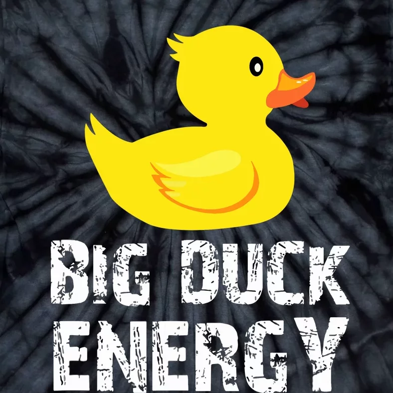 Big Duck Energy Yellow Rubber Duck Design Tie-Dye T-Shirt