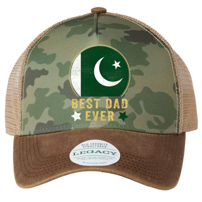 Best Dad Ever Pakistani Father Country Pakistan Flag Cute Gift Legacy Tie Dye Trucker Hat