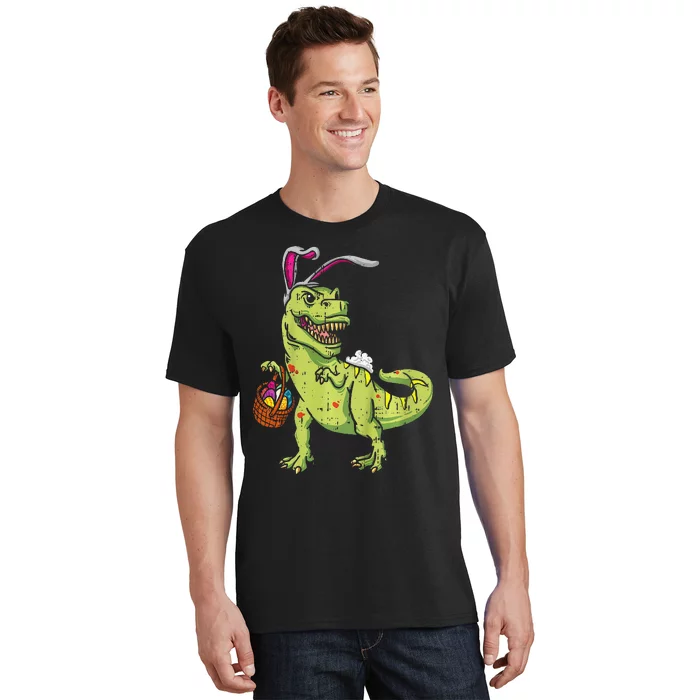 Bunny Dinosaur Easter Day Cute TRex Egg Hunter T-Shirt