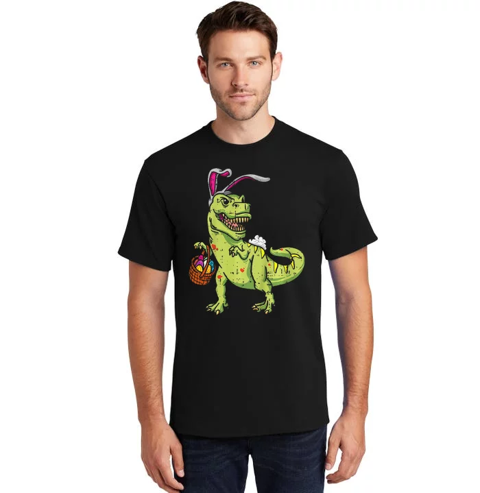 Bunny Dinosaur Easter Day Cute TRex Egg Hunter Tall T-Shirt