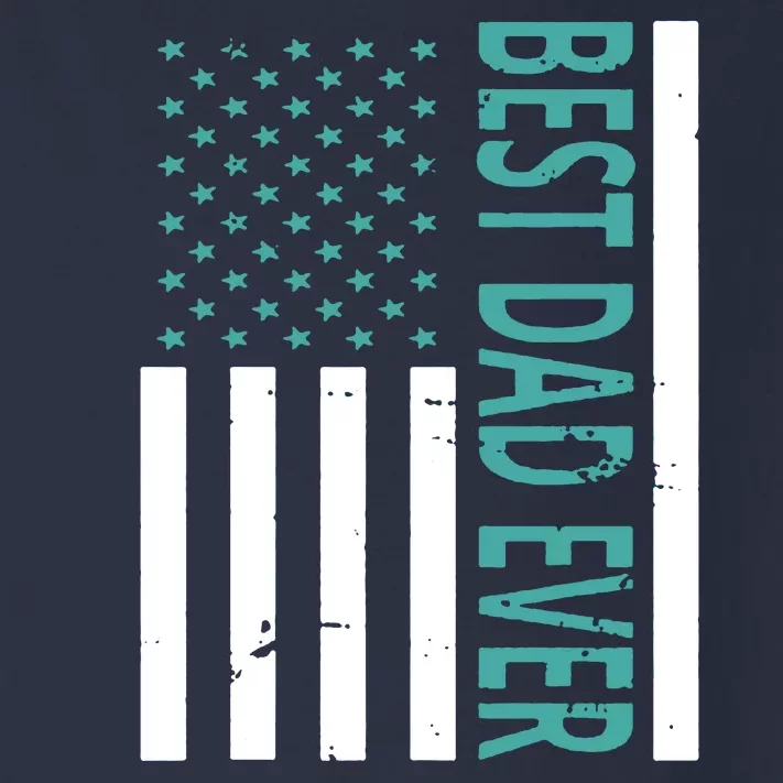 Best Dad Ever USA Flag Toddler Long Sleeve Shirt