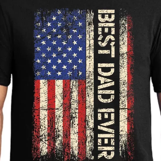 Best Dad Ever US American Flag Gifts For Fathers Day Pajama Set