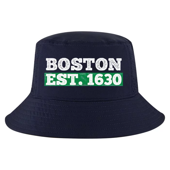 Boston Distressed Est. 1630 Cool Comfort Performance Bucket Hat