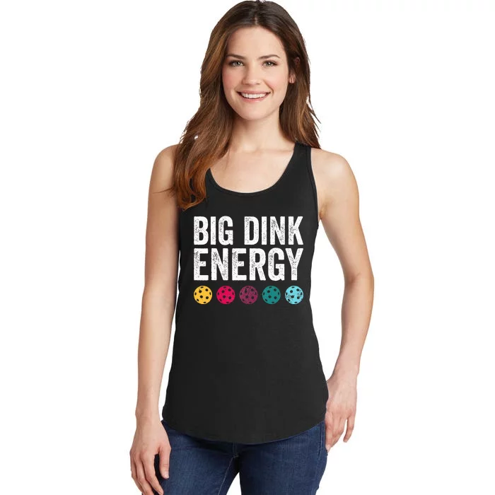 Big Dink Energy Dinking Pickle Ball Ladies Essential Tank