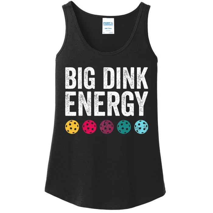 Big Dink Energy Dinking Pickle Ball Ladies Essential Tank