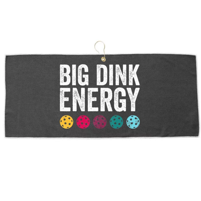 Big Dink Energy Dinking Pickle Ball Large Microfiber Waffle Golf Towel