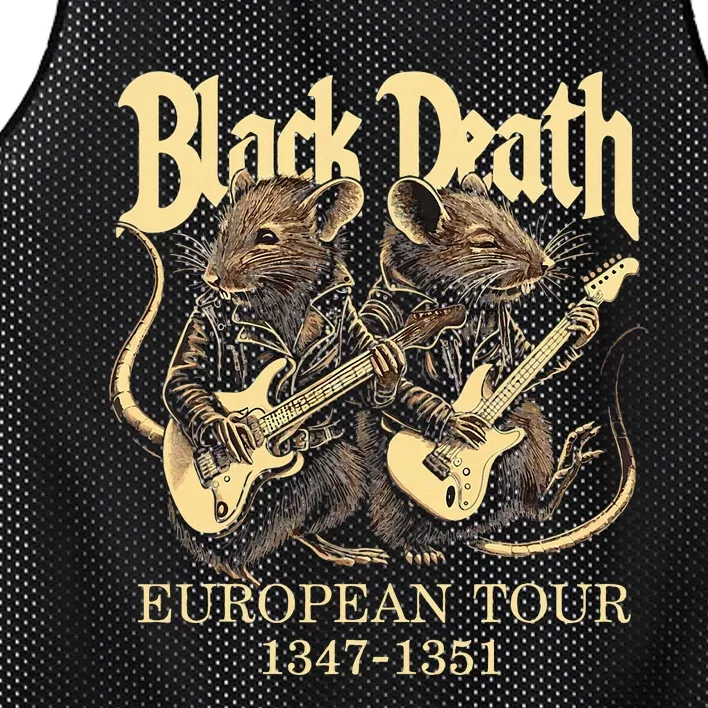 Black Death European Ren Faire Medieval History Goth Mesh Reversible Basketball Jersey Tank