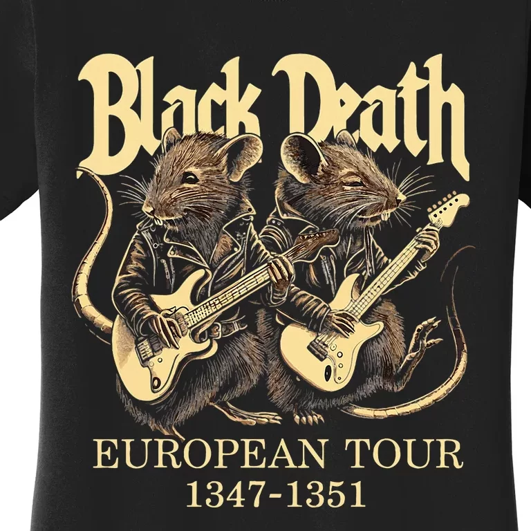 Black Death European Ren Faire Medieval History Goth Women's T-Shirt