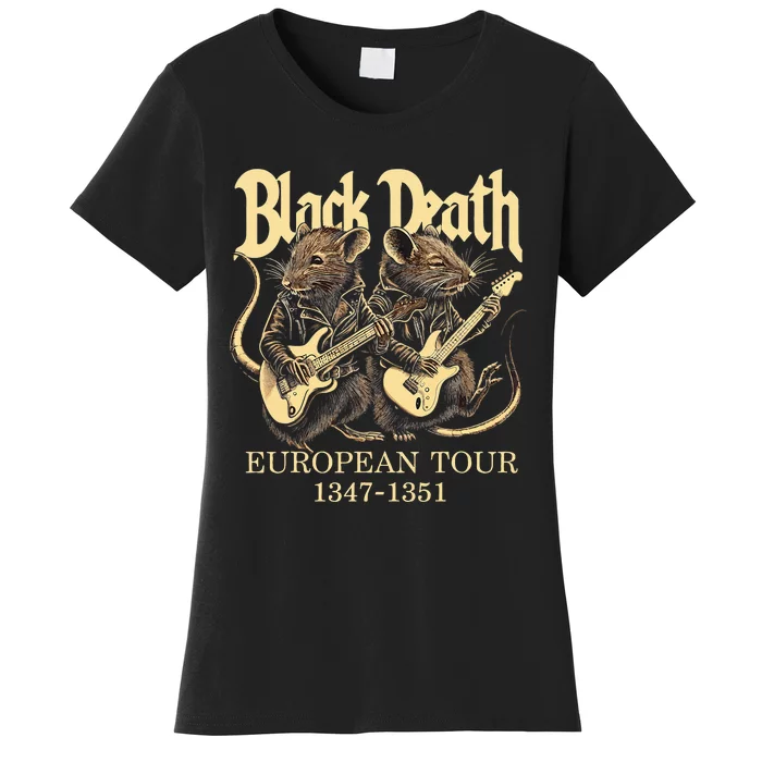 Black Death European Ren Faire Medieval History Goth Women's T-Shirt