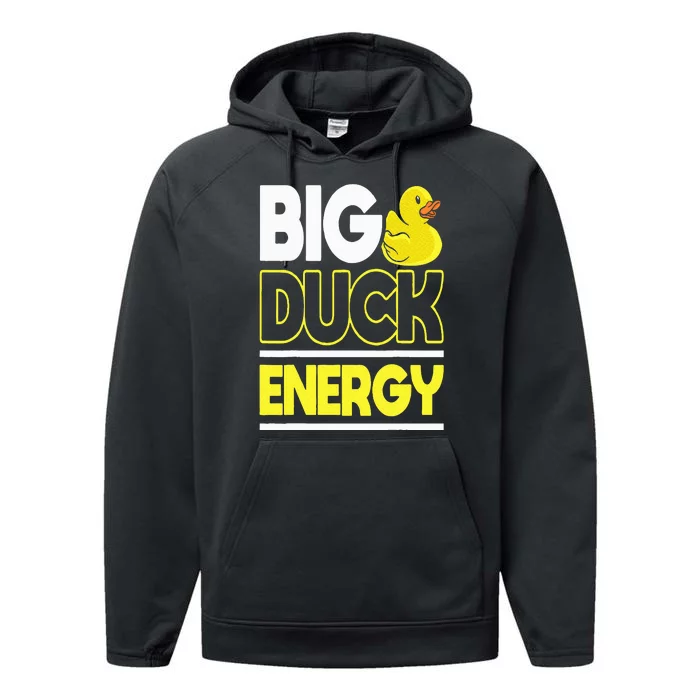 Big Duck Energy Rubber Duck Performance Fleece Hoodie