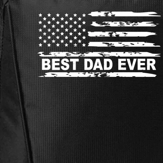 Best Dad Ever American Flag City Backpack