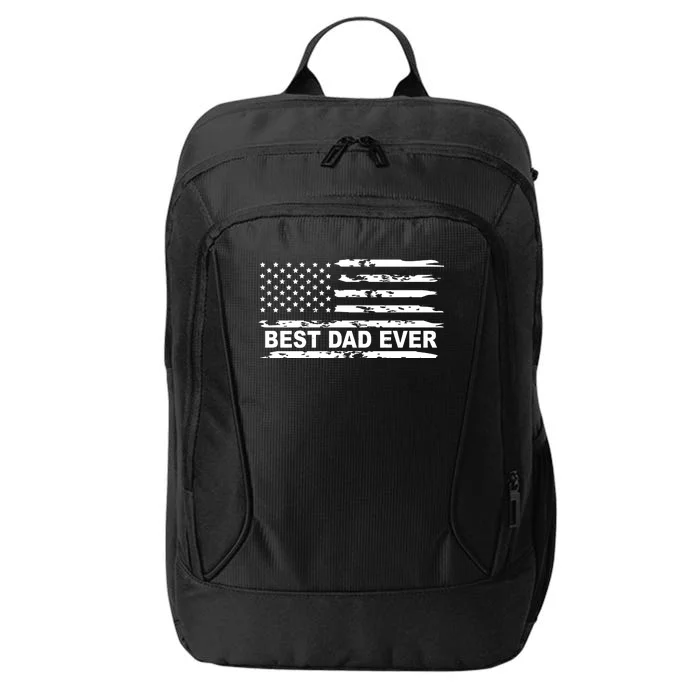 Best Dad Ever American Flag City Backpack