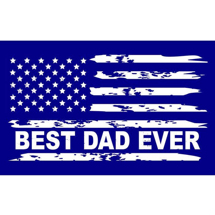 Best Dad Ever American Flag Bumper Sticker