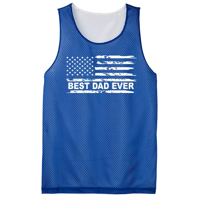 Best Dad Ever American Flag Mesh Reversible Basketball Jersey Tank