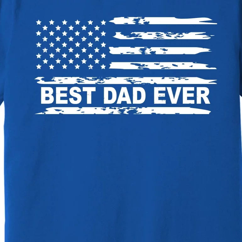 Best Dad Ever American Flag Premium T-Shirt