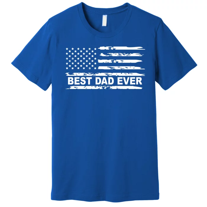 Best Dad Ever American Flag Premium T-Shirt