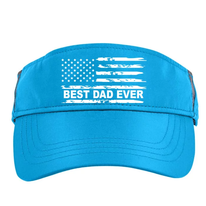 Best Dad Ever American Flag Adult Drive Performance Visor