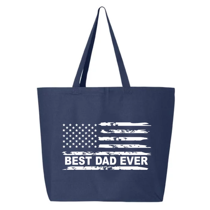 Best Dad Ever American Flag 25L Jumbo Tote