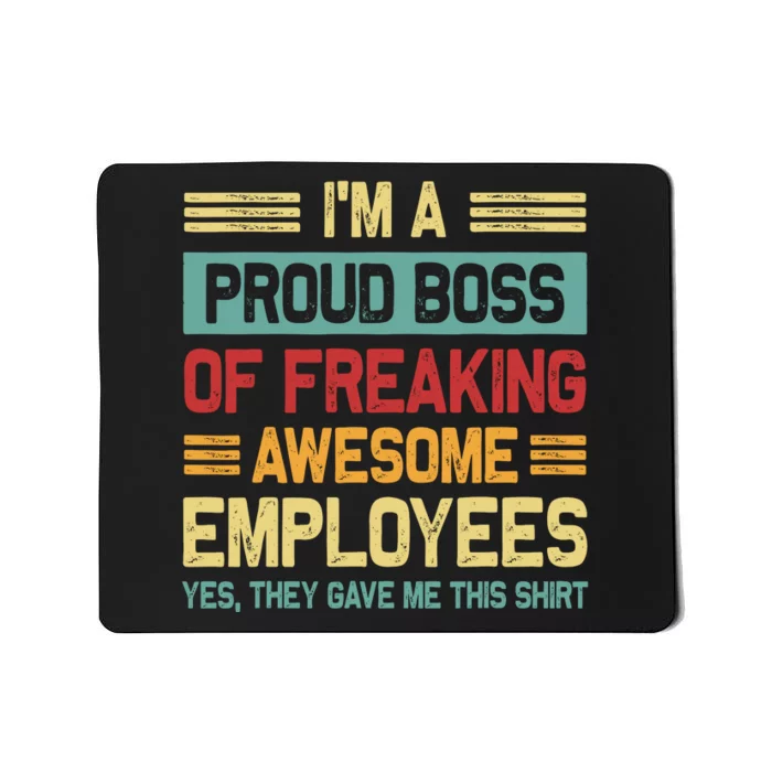 Boss Day Employee Appreciation Office Funny Boss Mousepad