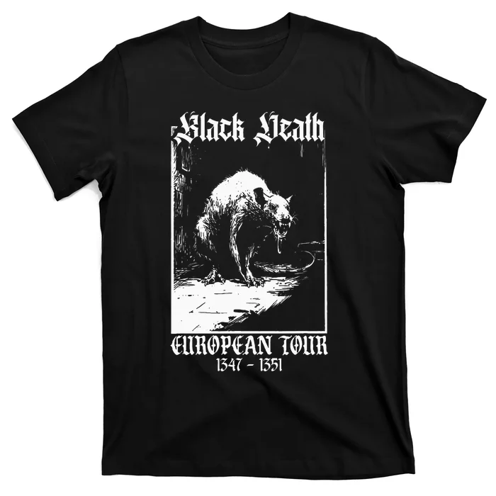 Black Death European Plague Rat Medieval T-Shirt