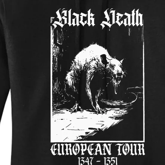 Black Death European Plague Rat Medieval Women's Pullover Hoodie