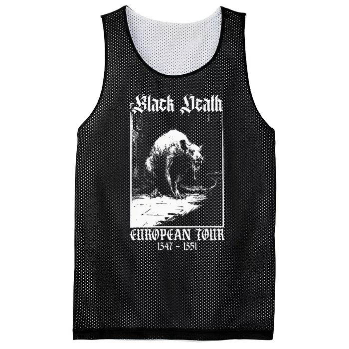 Black Death European Plague Rat Medieval Mesh Reversible Basketball Jersey Tank