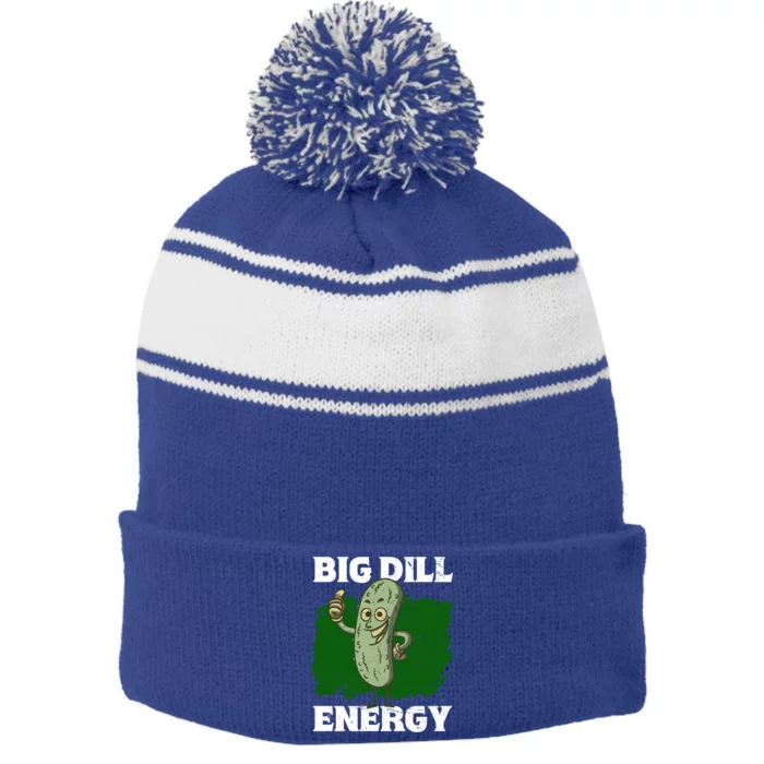 Big Dill Energy Lover Pickles Cute Gift Stripe Pom Pom Beanie