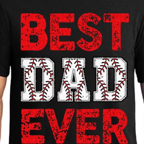 Best Dad Ever Baseball Dad And Softball Fathers Day cool Pajama Set