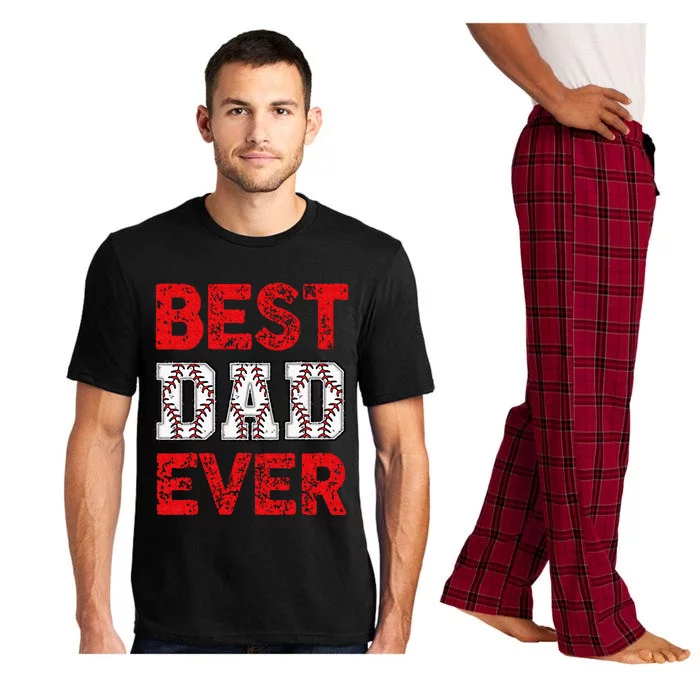 Best Dad Ever Baseball Dad And Softball Fathers Day cool Pajama Set