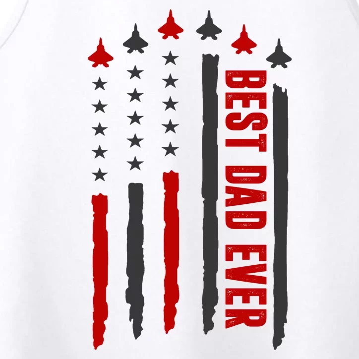 Best Dad Ever USA Flag Cute Gift Performance Tank