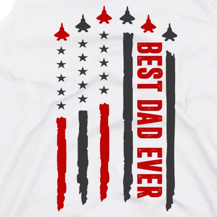 Best Dad Ever USA Flag Cute Gift Tank Top