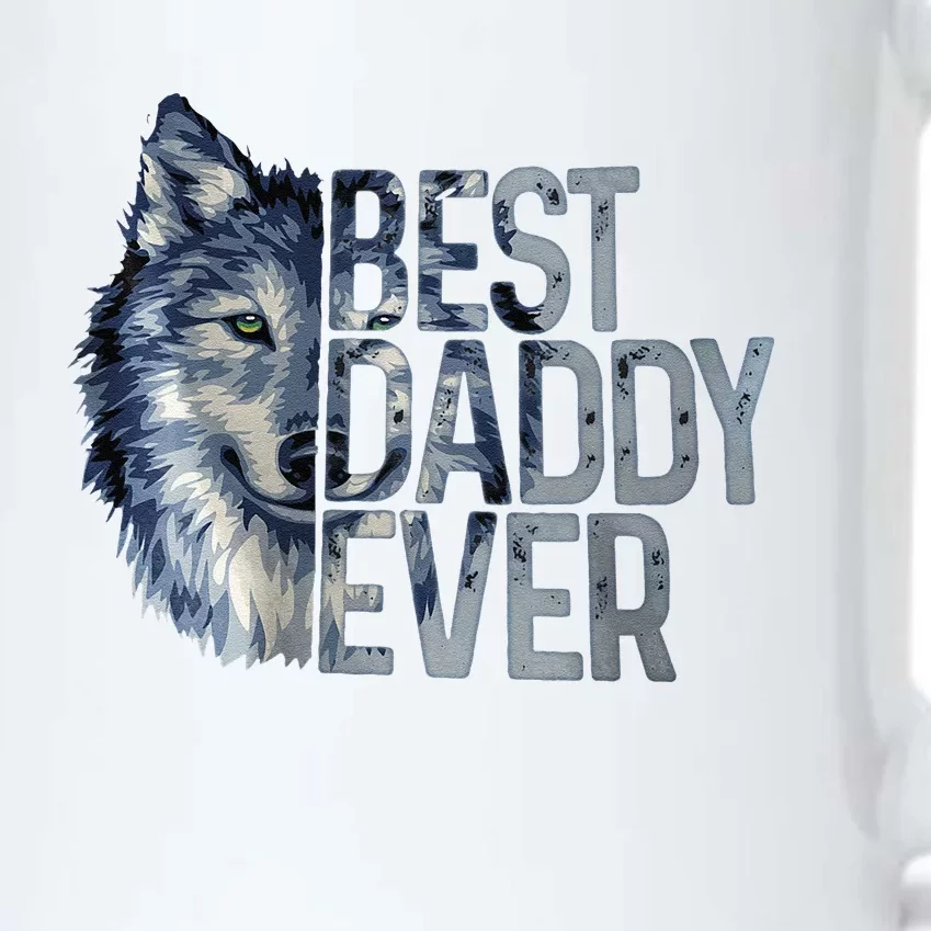 Best Daddy Ever Wolf Father Day Black Color Changing Mug