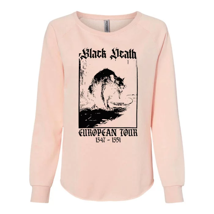 Black Death European Womens California Wash Sweatshirt