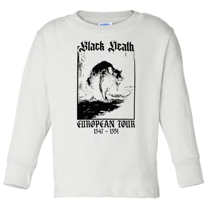 Black Death European Toddler Long Sleeve Shirt