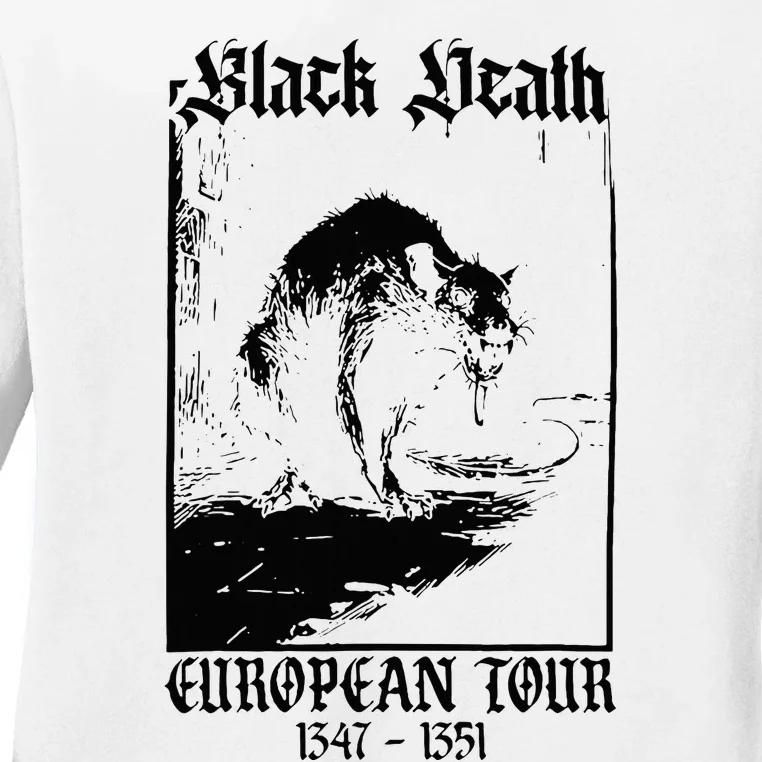 Black Death European Ladies Long Sleeve Shirt