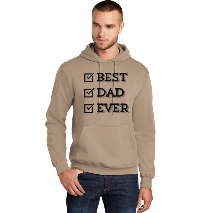 Best Dad Ever Gift For Dad From Daughter Sons Graphic Hoodie