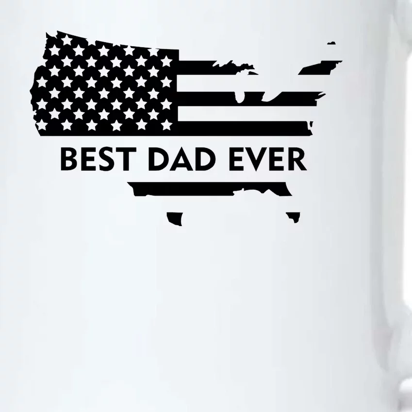 Best Dad Ever Patriot USA Flag Black Color Changing Mug