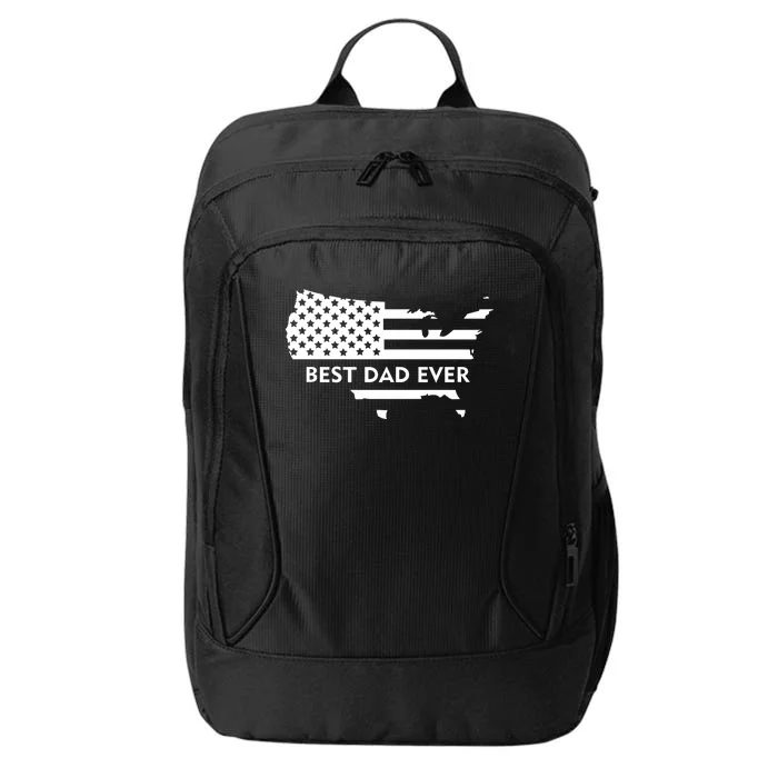 Best Dad Ever Patriot USA Flag City Backpack