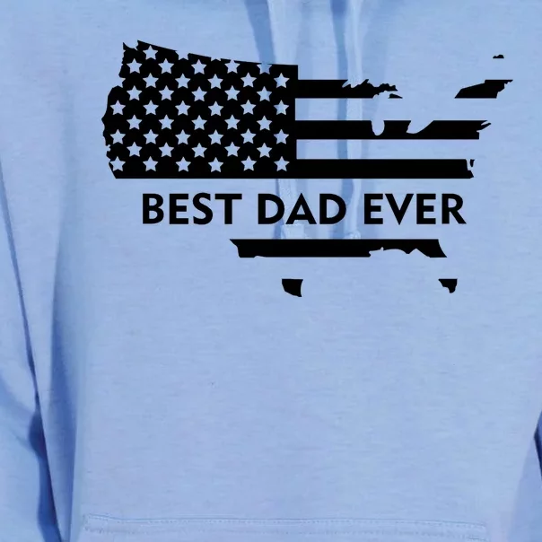 Best Dad Ever Patriot USA Flag Unisex Surf Hoodie