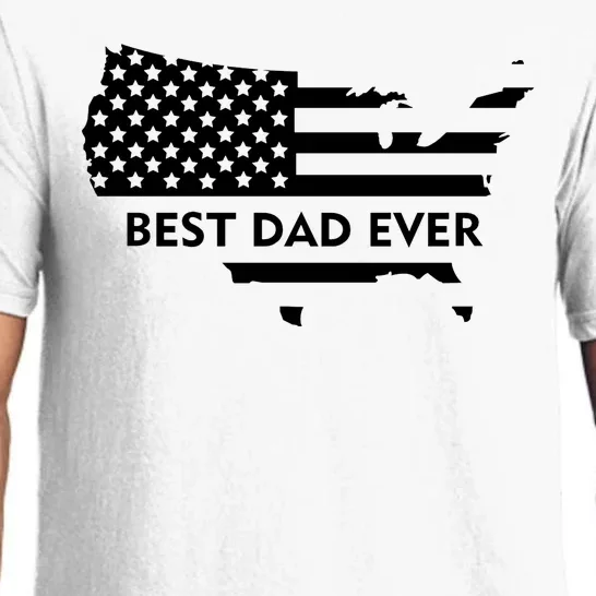 Best Dad Ever Patriot USA Flag Pajama Set