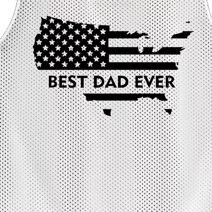 Best Dad Ever Patriot USA Flag Mesh Reversible Basketball Jersey Tank