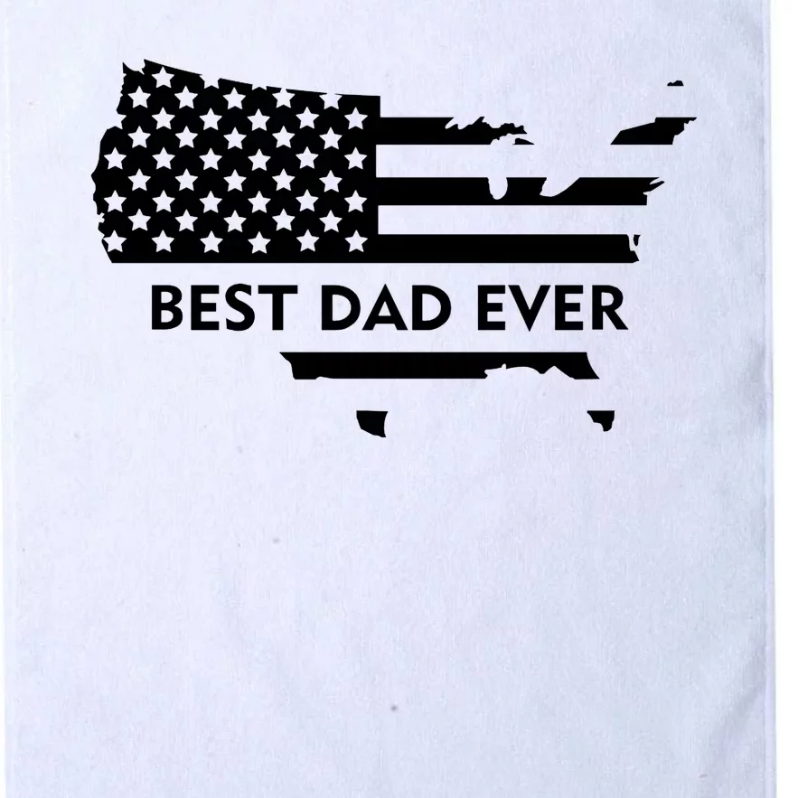 Best Dad Ever Patriot USA Flag Platinum Collection Golf Towel