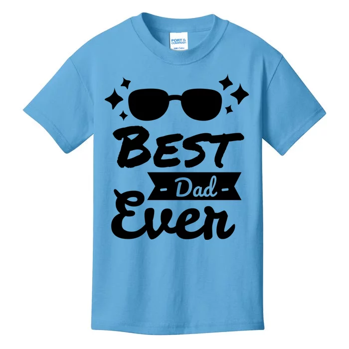 Best Dad Ever Cool Fathers Day Gift Kids T-Shirt