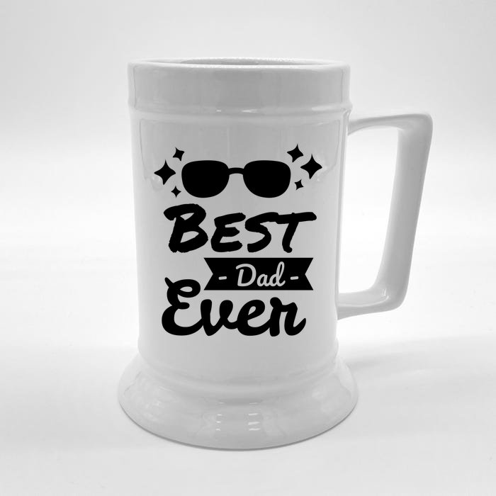 Best Dad Ever Cool Fathers Day Gift Front & Back Beer Stein