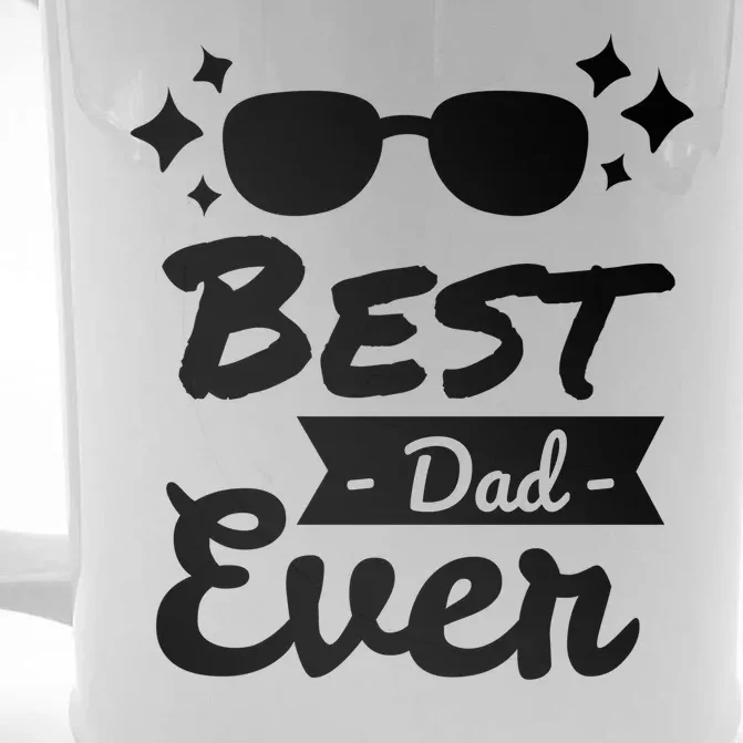 Best Dad Ever Cool Fathers Day Gift Front & Back Beer Stein